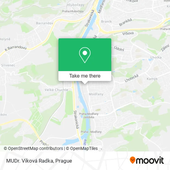 Карта MUDr. Viková Radka