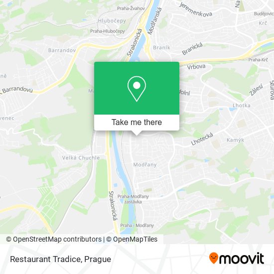 Restaurant Tradice map