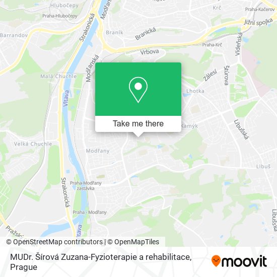 MUDr. Šírová Zuzana-Fyzioterapie a rehabilitace map