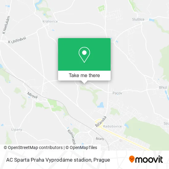 Карта AC Sparta Praha Vyprodáme stadion