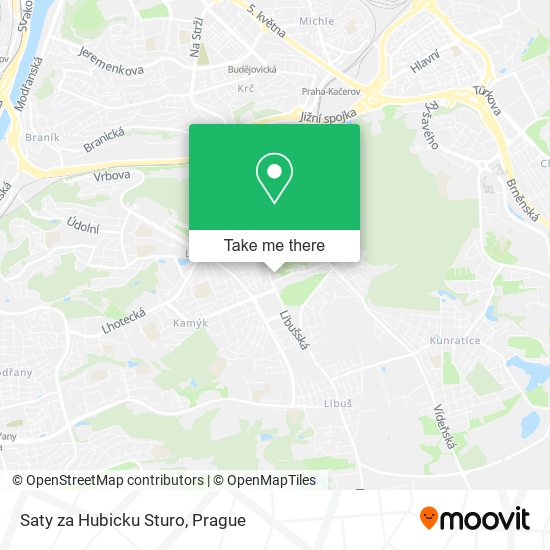 Карта Saty za Hubicku Sturo