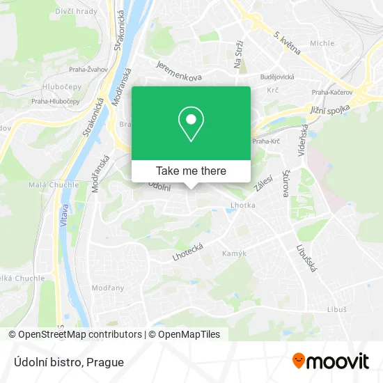 Карта Údolní bistro