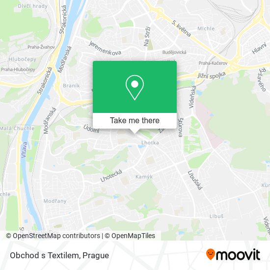 Obchod s Textilem map