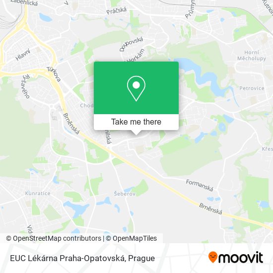 EUC Lékárna Praha-Opatovská map