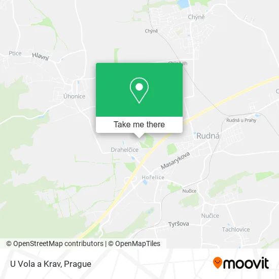 Карта U Vola a Krav