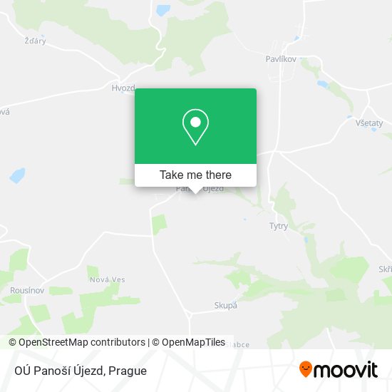 OÚ Panoší Újezd map