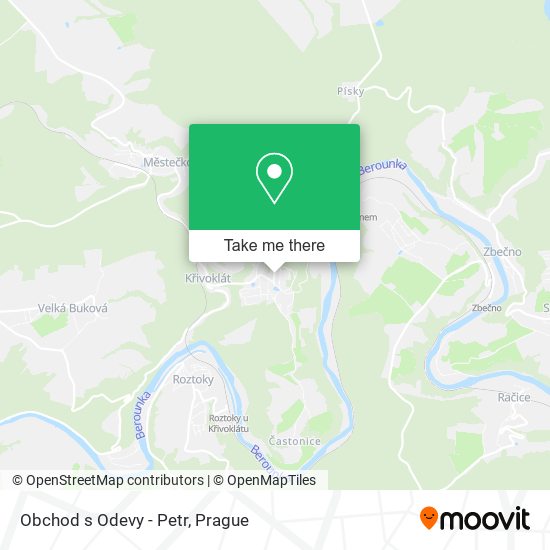 Obchod s Odevy - Petr map