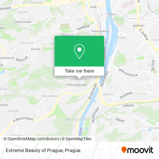 Extreme Beauty of Prague map