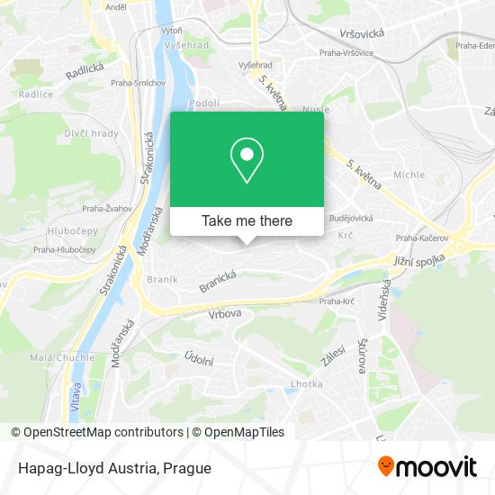 Hapag-Lloyd Austria map