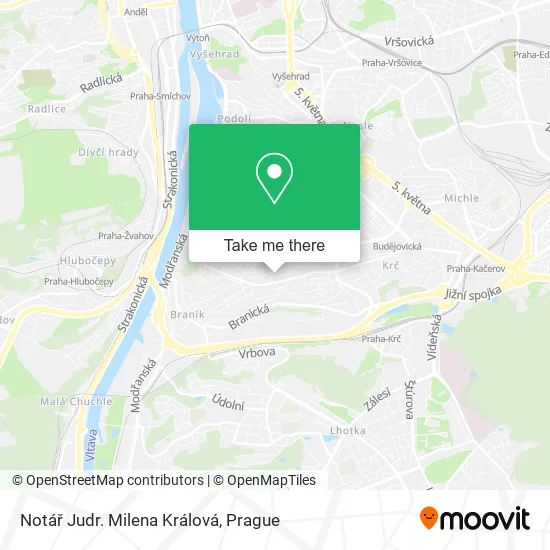 Карта Notář Judr. Milena Králová