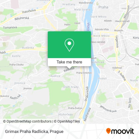 Карта Grimax Praha Radlicka