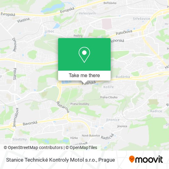 Stanice Technické Kontroly Motol s.r.o. map