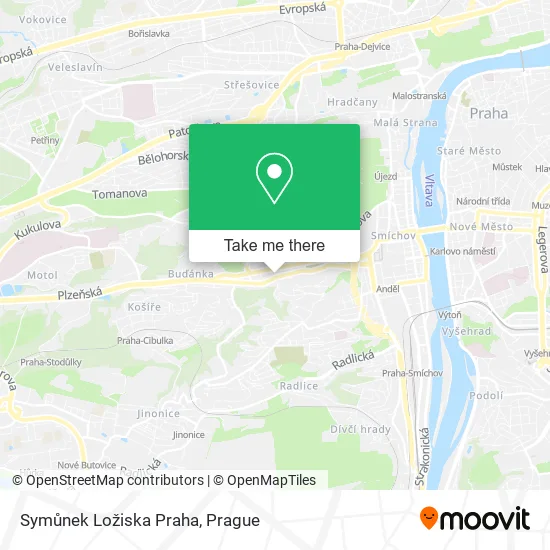 Карта Symůnek Ložiska Praha
