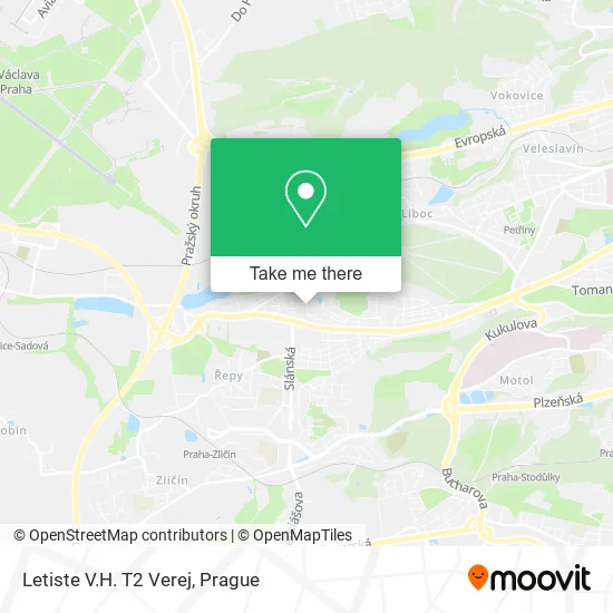 Карта Letiste V.H. T2 Verej