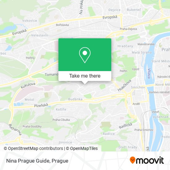 Nina Prague Guide map