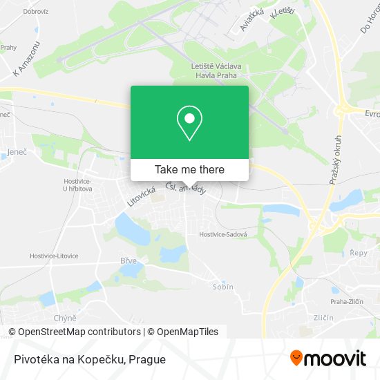 Pivotéka na Kopečku map