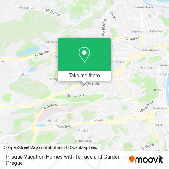 Prague Vacation Homes with Terrace and Garden map