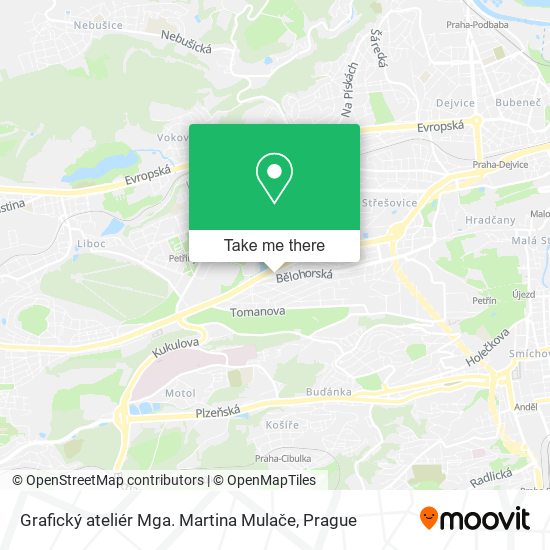 Grafický ateliér Mga. Martina Mulače map