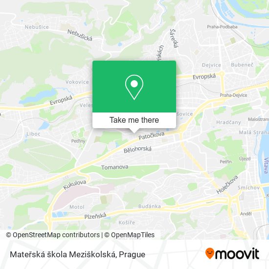 Mateřská škola Meziškolská map