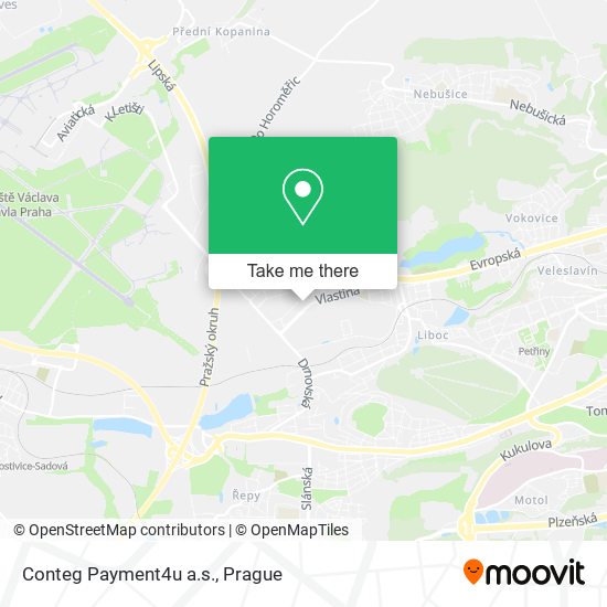 Conteg Payment4u a.s. map