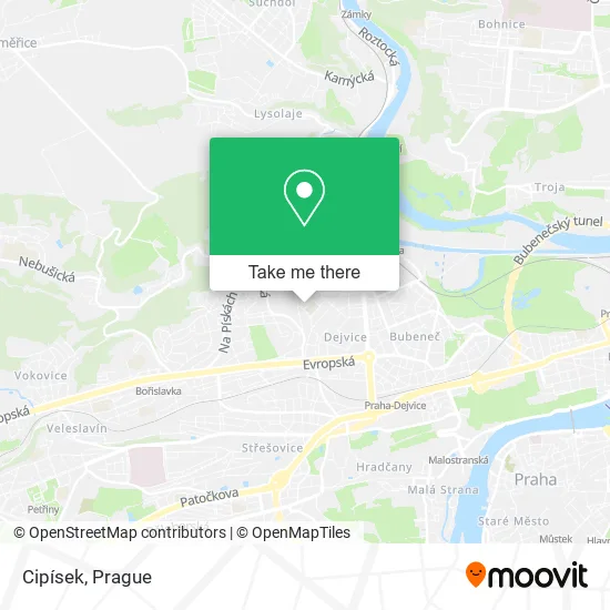 Карта Cipísek
