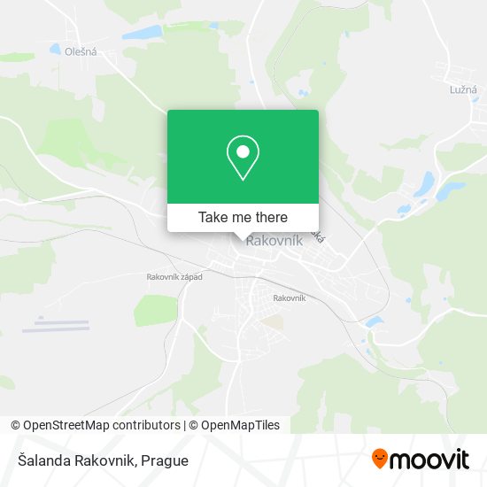 Šalanda Rakovnik map