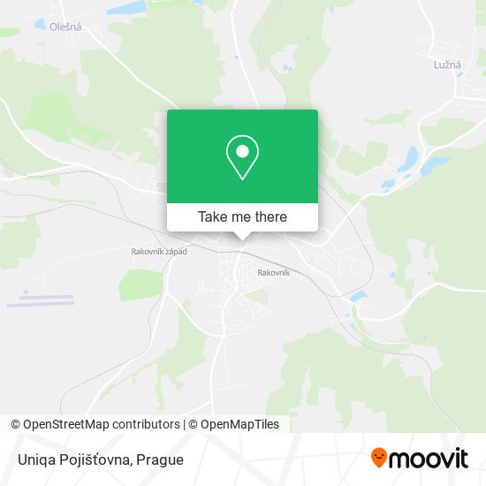 Uniqa Pojišťovna map