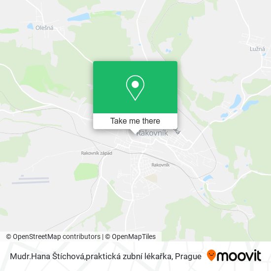 Mudr.Hana Štíchová,praktická zubní lékařka map