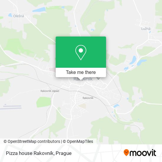 Pizza house Rakovník map