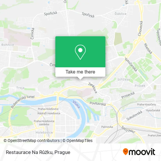 Карта Restaurace Na Růžku