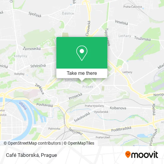 Карта Café Táborská