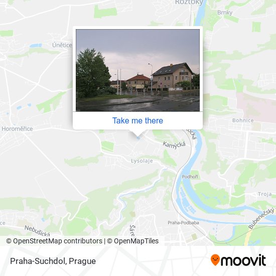 Praha-Suchdol map