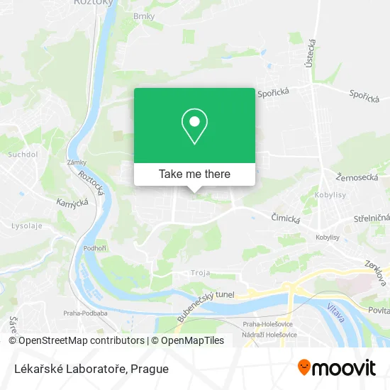 Карта Lékařské Laboratoře