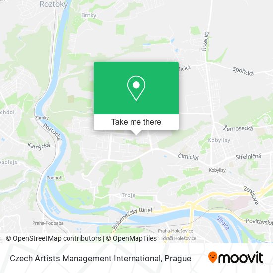 Карта Czech Artists Management International