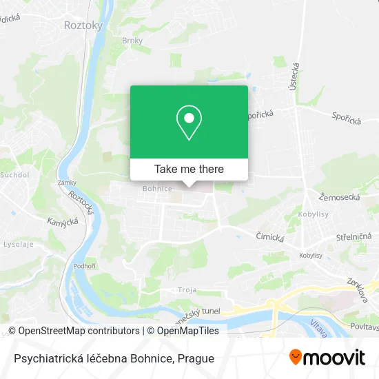 Карта Psychiatrická léčebna Bohnice