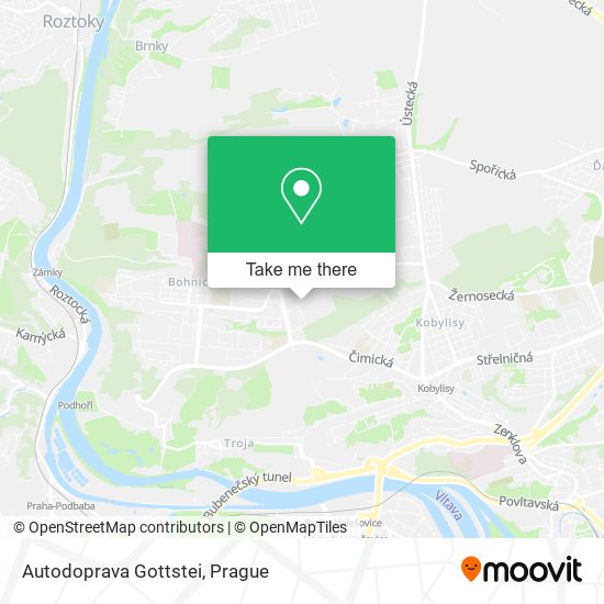 Autodoprava Gottstei map