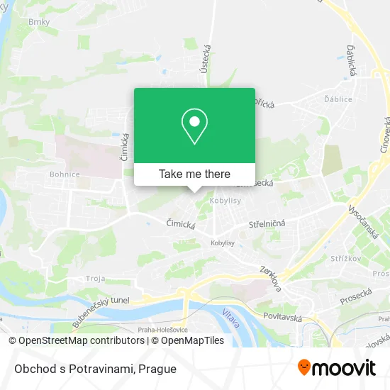Карта Obchod s Potravinami