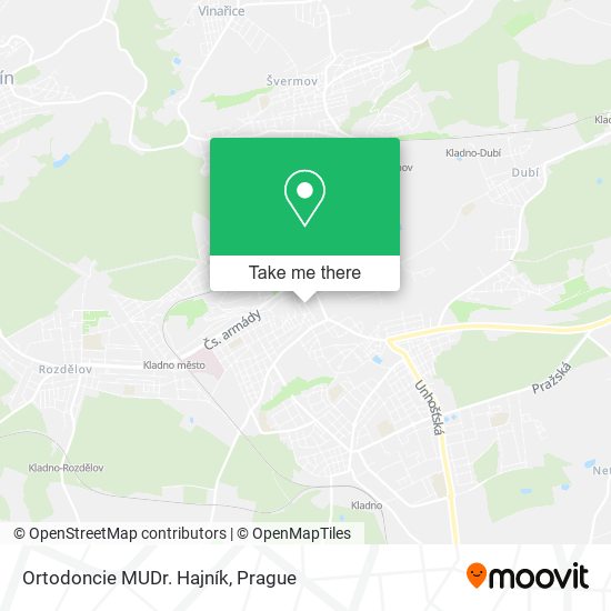 Ortodoncie MUDr. Hajník map