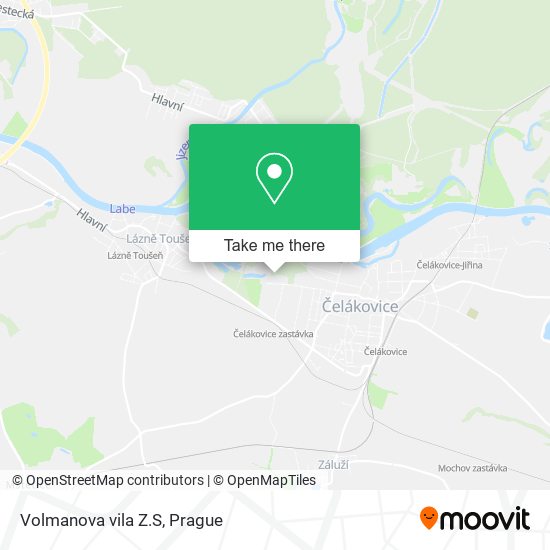Volmanova vila Z.S map
