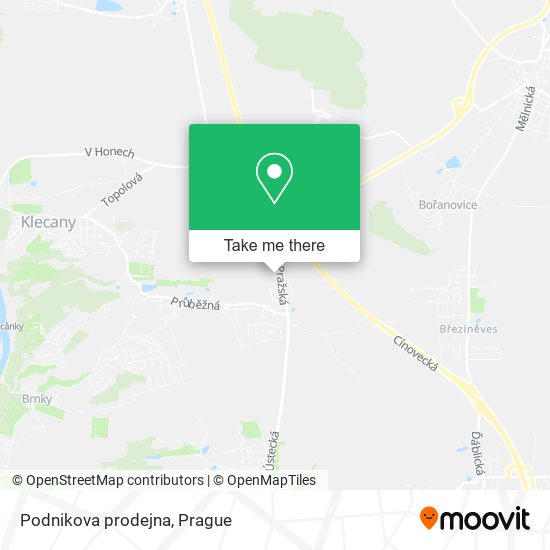 Карта Podnikova prodejna