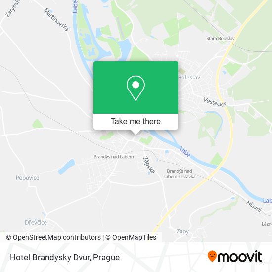 Hotel Brandysky Dvur map