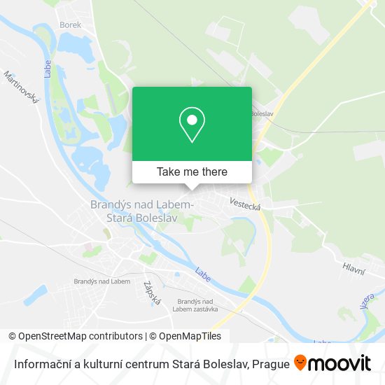 Карта Informační a kulturní centrum Stará Boleslav