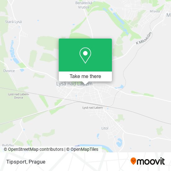 Tipsport map