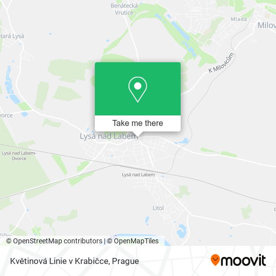 Květinová Linie v Krabičce map