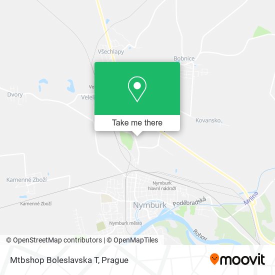 Карта Mtbshop Boleslavska T