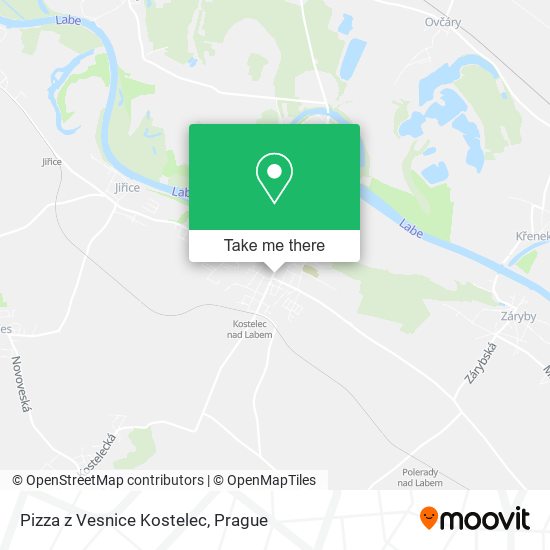 Карта Pizza z Vesnice Kostelec