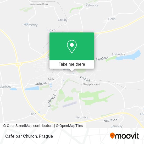 Cafe bar Church map
