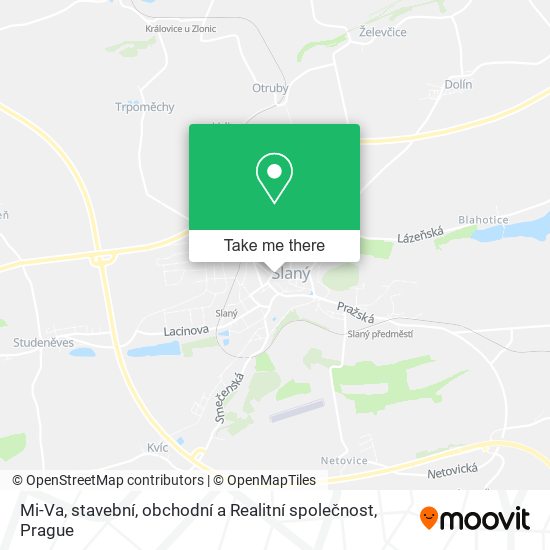 Mi-Va, stavební, obchodní a Realitní společnost map