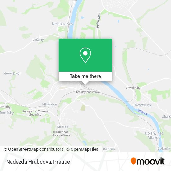 Naděžda Hrabcová map