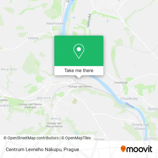 Карта Centrum Levného Nákupu